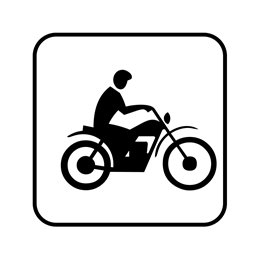 pictogram - moto cross