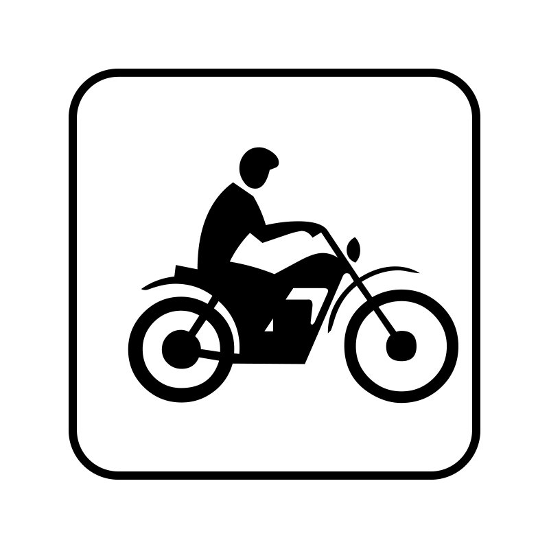pictogram - moto cross