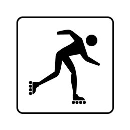pictogram - rulleskøjtebane