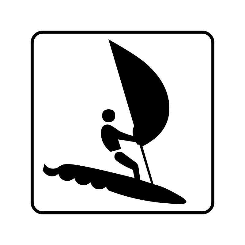 pictogram - windsurfing