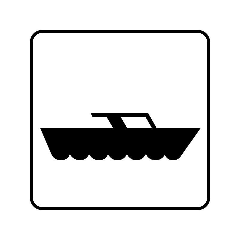 pictogram - bådudlejning
