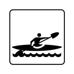 pictogram - kajak