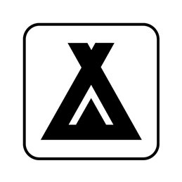 pictogram - camping tilladt