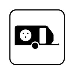 pictogram - campingvogn Strømtilslutning