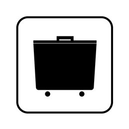 pictogram - affaldscontainer
