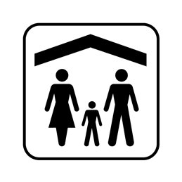 pictogram - familiehytte