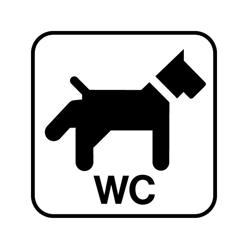 pictogram - hundetoilet