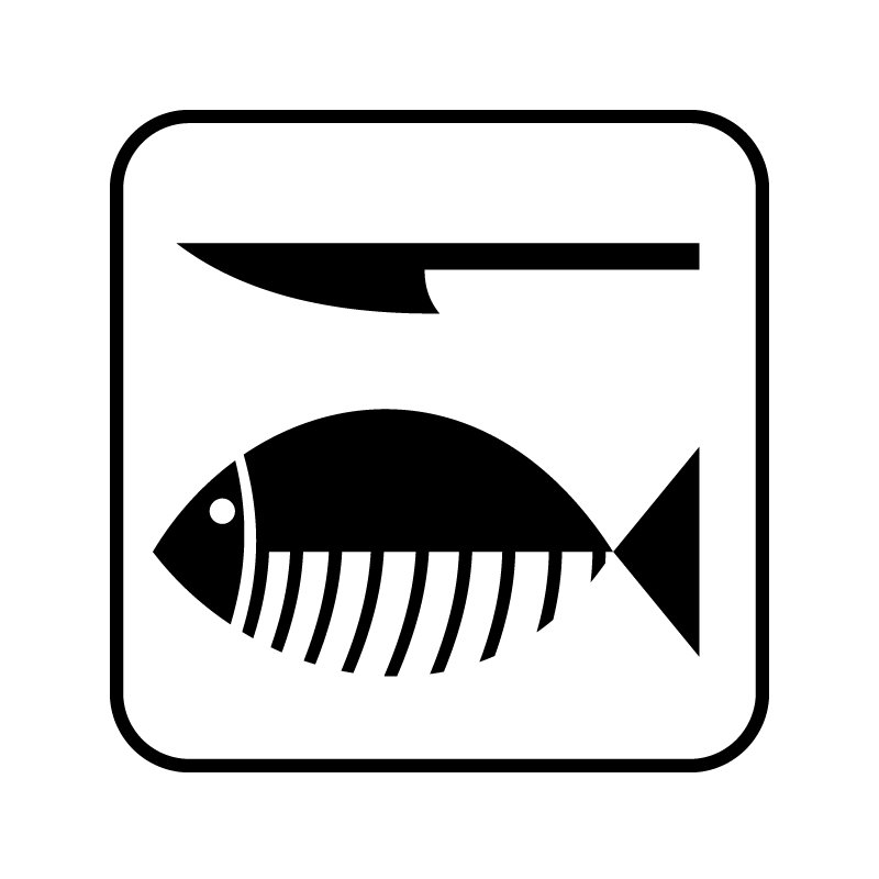 pictogram - rensning af fisk