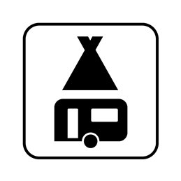pictogram - telt & campingvogn