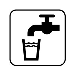 pictogram - drikkevand