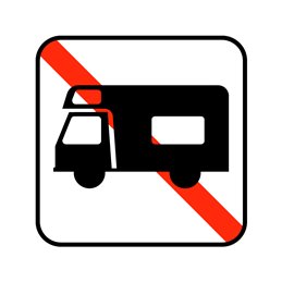 pictogram - autocamper forbudt