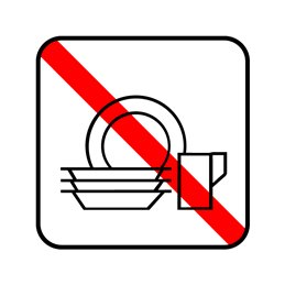 pictogram - ingen opvask