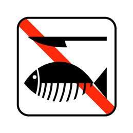 pictogram - ingen rensning af fisk
