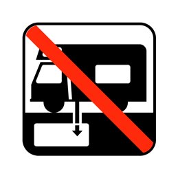 pictogram - tanktømning forbudt
