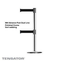 889T2 Advance Post Dual Line - Poleret krom