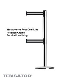 889T2 Advance Post Dual Line - Poleret krom