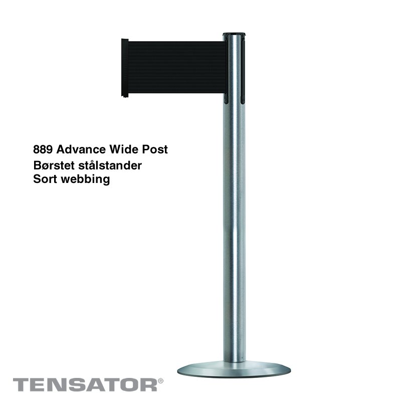 889PUH Advance Post Wide - Børstet stål