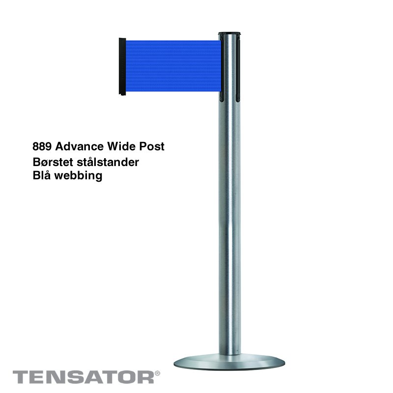 889PUH Advance Post Wide - Børstet stål