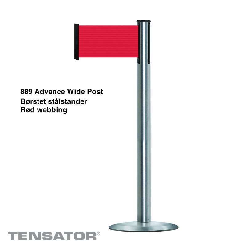 889PUH Advance Post Wide - Børstet stål