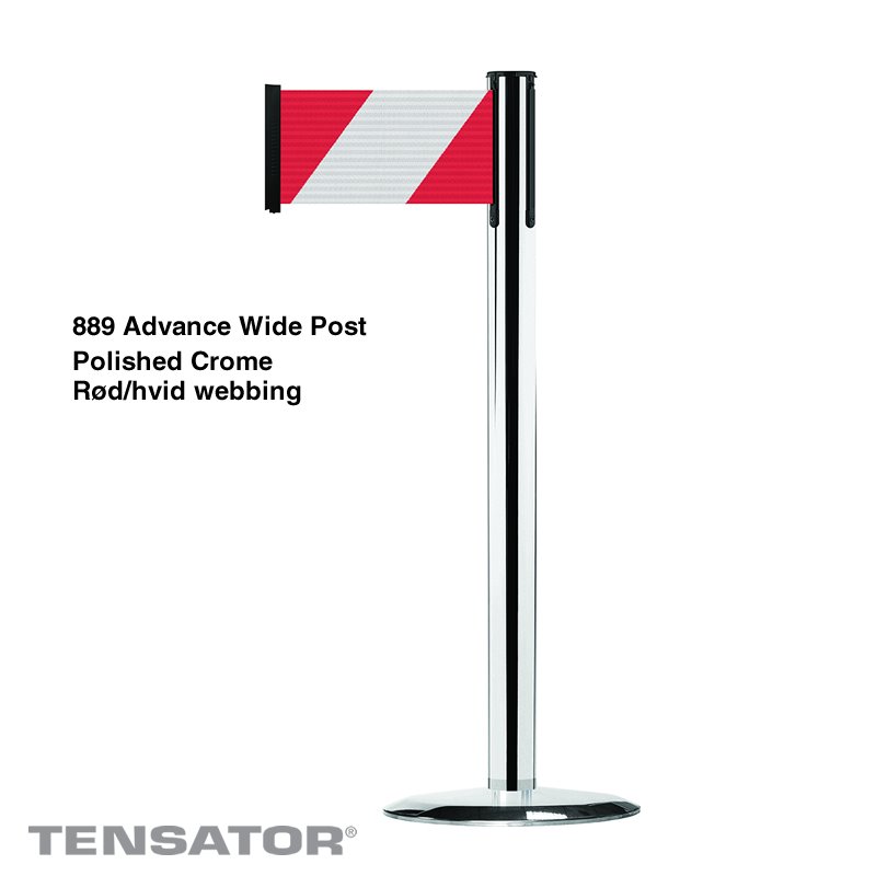 889PUH Advance Post Wide - Polished Crome