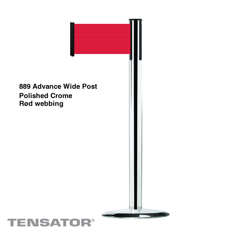889PUH Advance Post Wide - Polished Crome