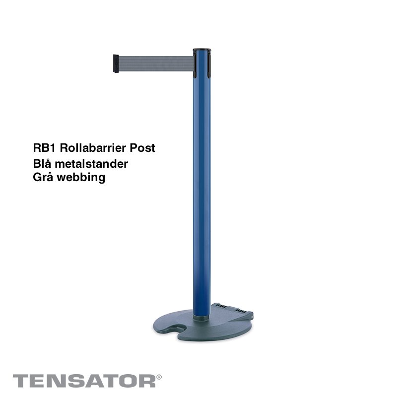 RB1 Rollabarrier Post - Blå