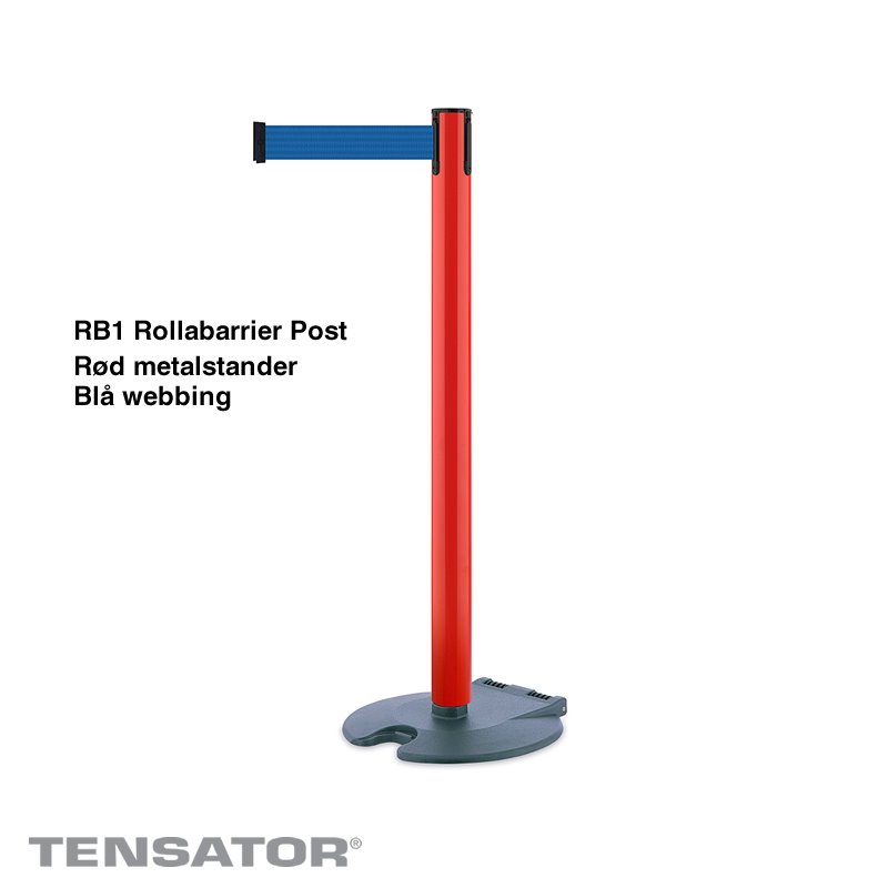 RB1 Rollabarrier Post - Rød