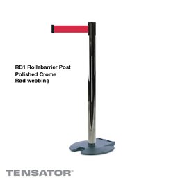 RB1 Rollabarrier Post - Polished Crome
