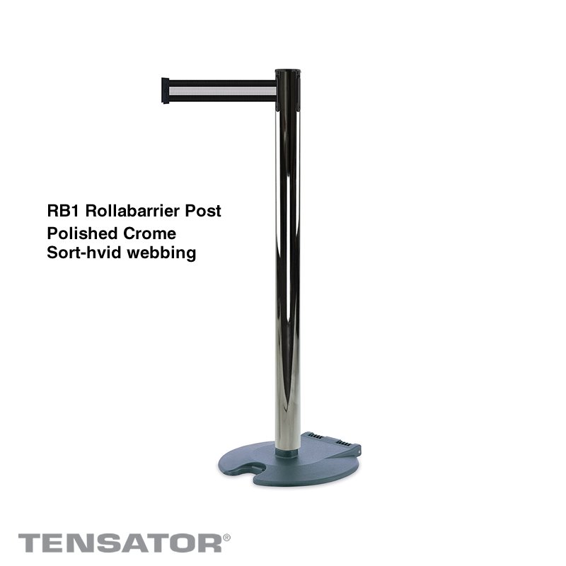 RB1 Rollabarrier Post - Polished Crome