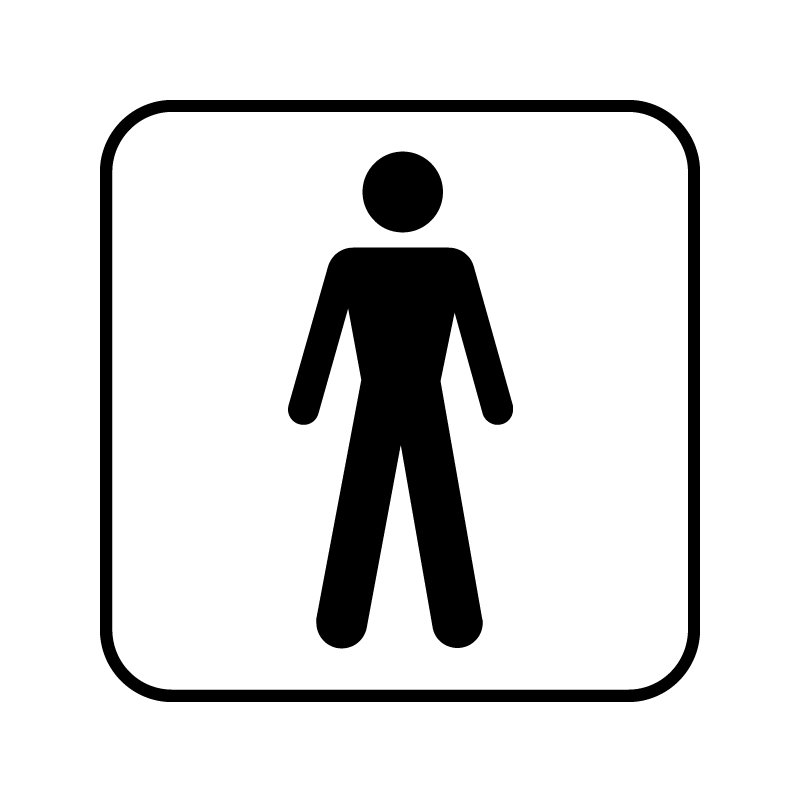 dansk standard - herretoilet
