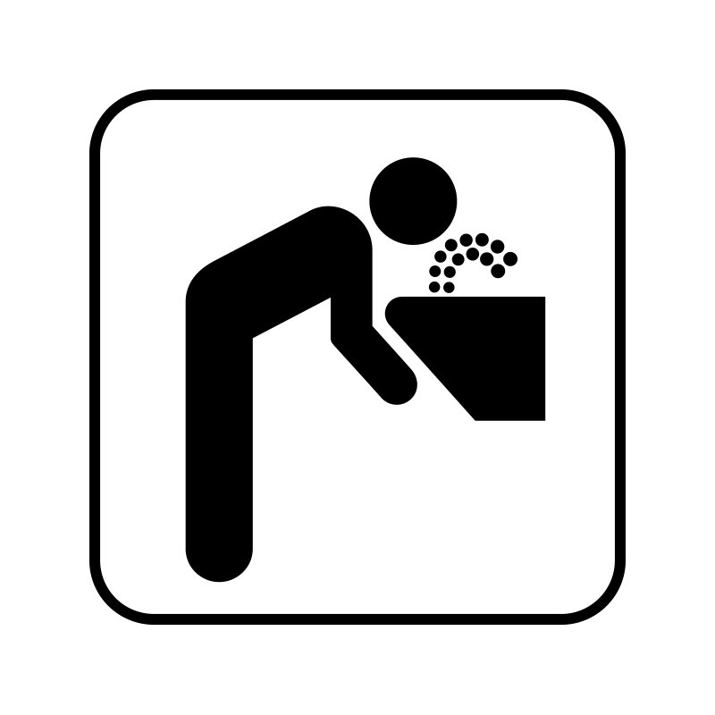 pictogram/piktogram - drikkevand