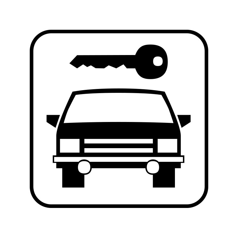 pictogram/piktogram - biludlejning