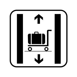 pictogram/piktogram - bagage elevator