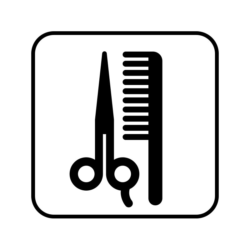 pictogram/piktogram - frisør