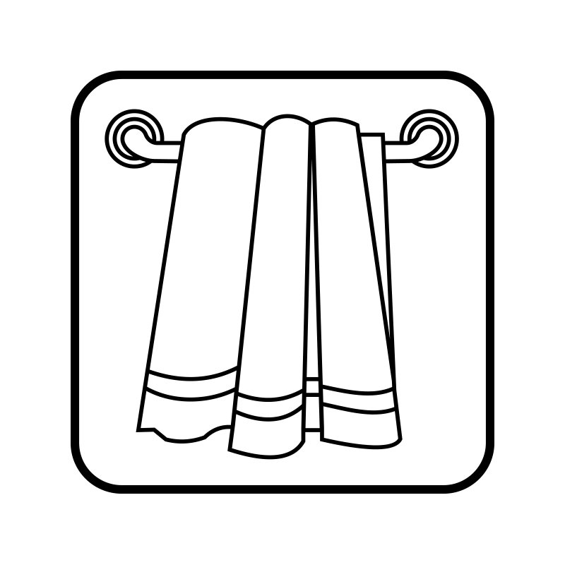 pictogram/piktogram - Håndklæder