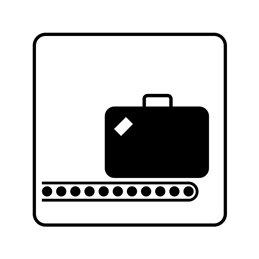 pictogram/piktogram - Bagage udlevering