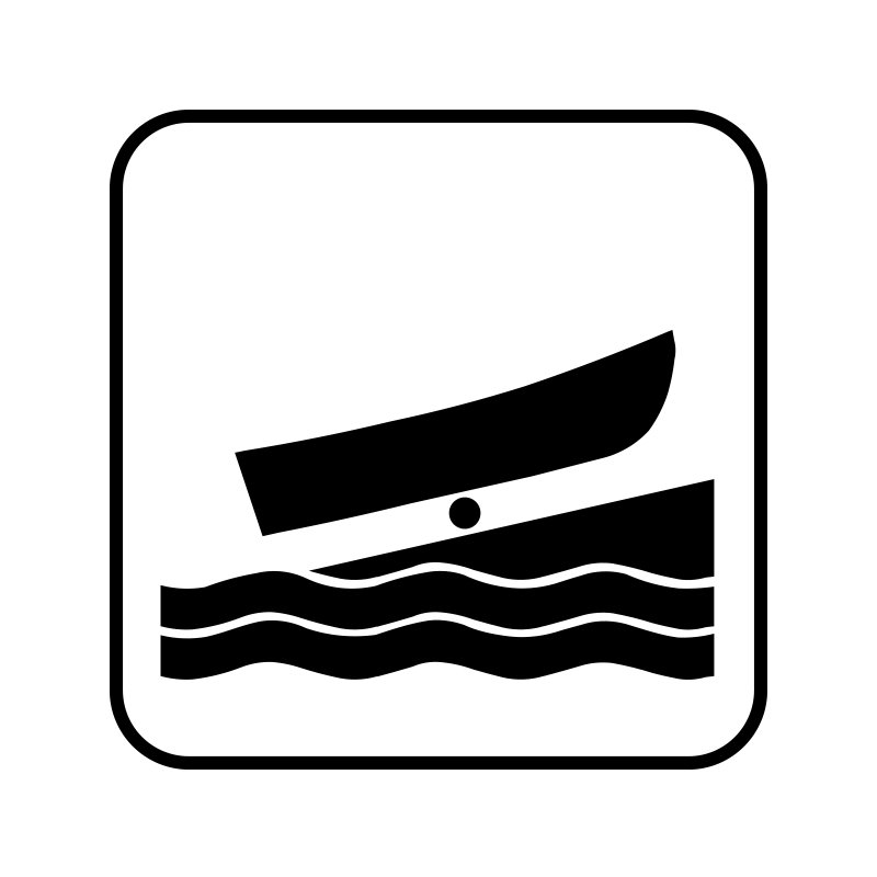 pictogram / piktogram - Bådrampe