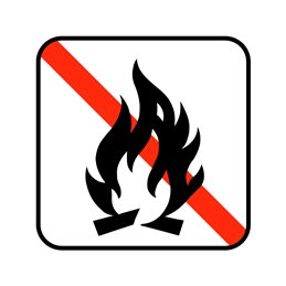 pictogram / piktogram - Bål forbudt