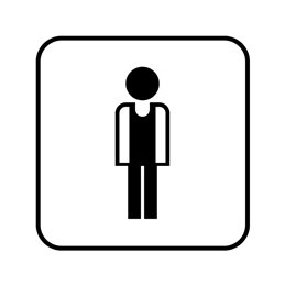 pictogram / piktogram - Toilet Drenge