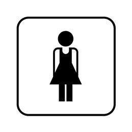pictogram / piktogram - Toilet Piger