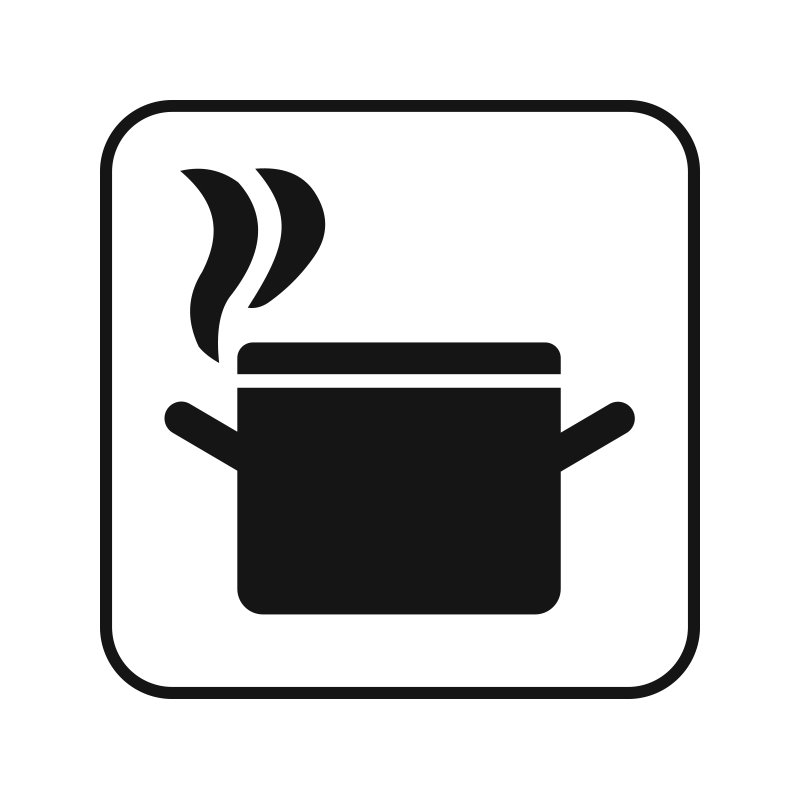 pictogram - Varm ret