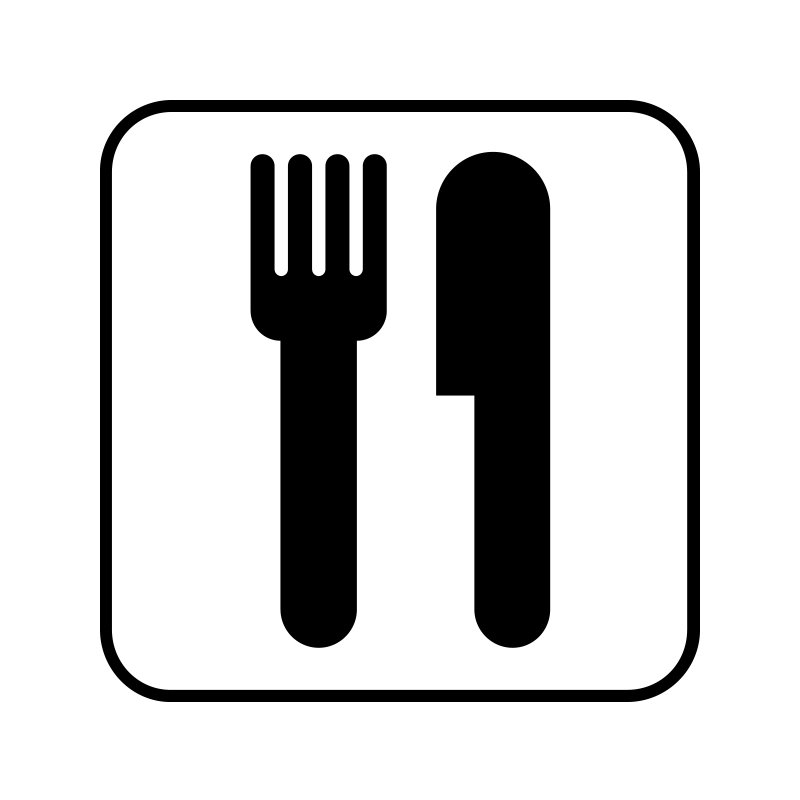 pictogram - Bestik / Restauration