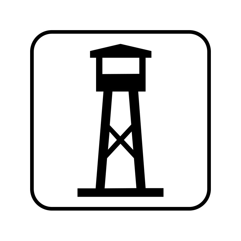 pictogram / piktogram - Udsigtstårn