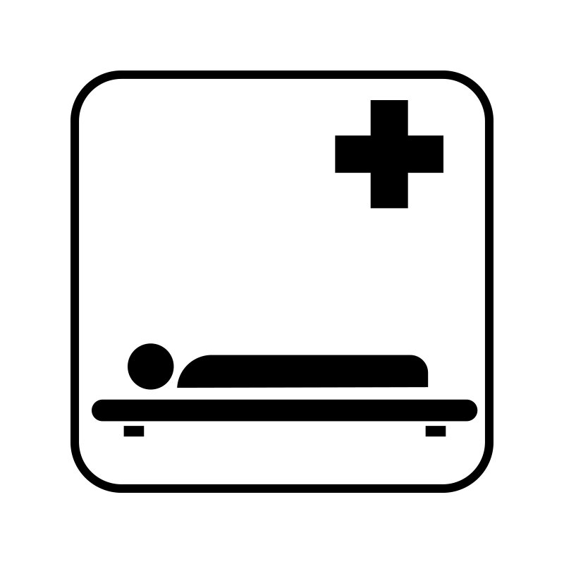pictogram / piktogram - Båre
