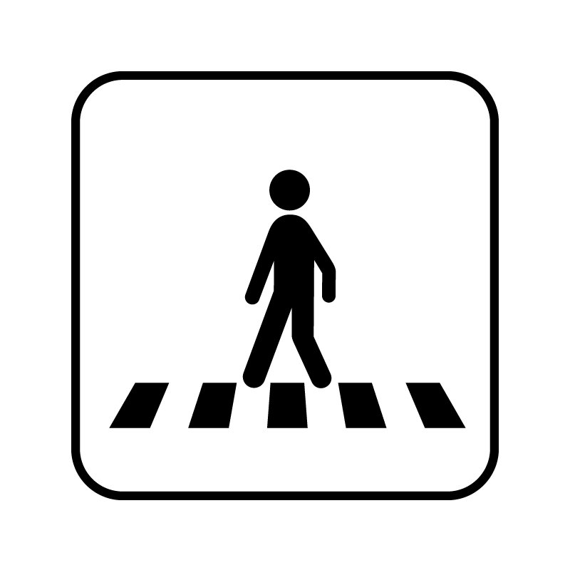 pictogram / piktogram - Fodgængerovergang