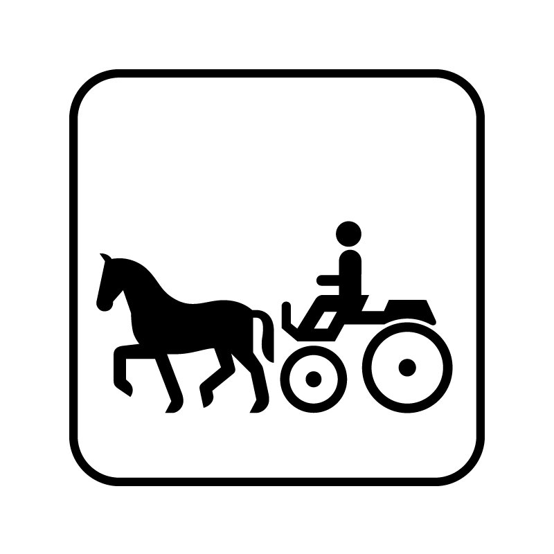 pictogram / piktogram - Hestevogne