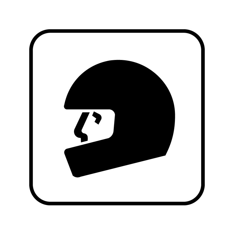 pictogram / piktogram - Styrthjelm