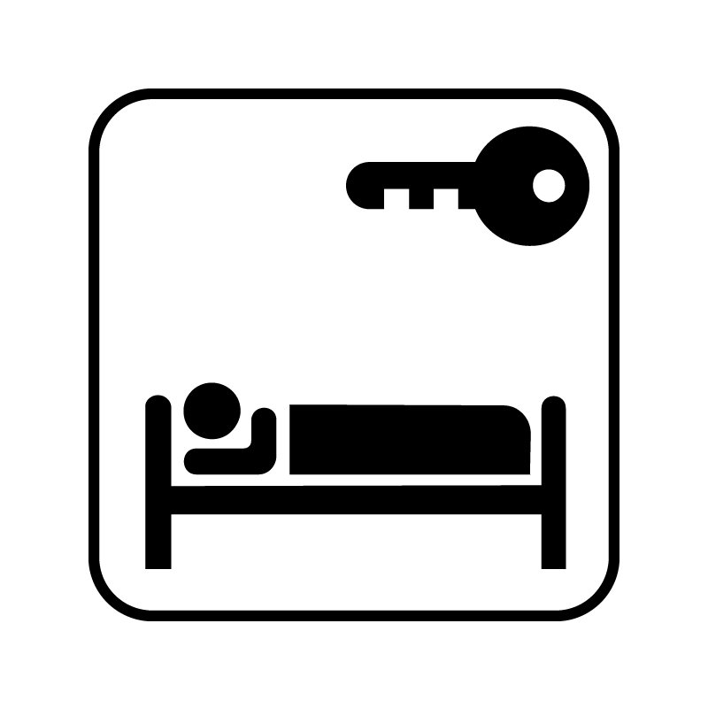 pictogram / piktogram - Værelsesudlejning