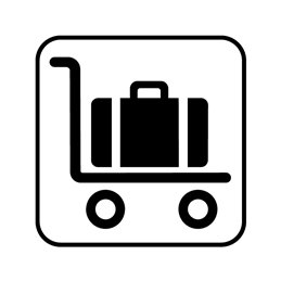 pictogram / piktogram - Bagagevogn