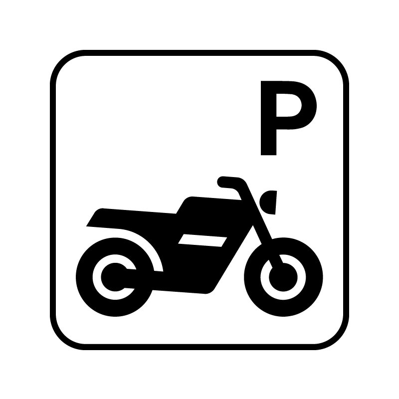 pictogram / piktogram - Motorcykelparkering